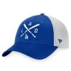Men's Los Angeles Dodgers Fanatics Branded Royal/White Iconic Cross Bat Trucker Snapback Hat -San Diego Padres Caps Sales white los angeles dodgers iconic cross bat trucker snapback hat pi4367000 altimages ff 4367039 e255780ec9ab88262079alt1 full