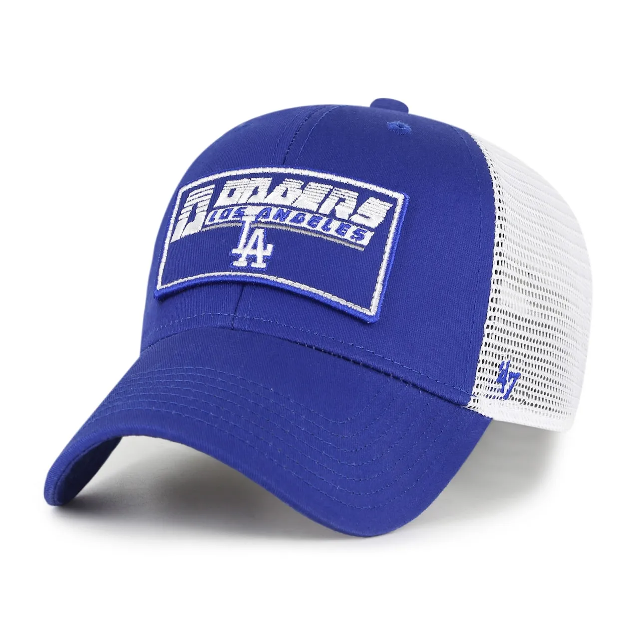 Youth Los Angeles Dodgers '47 Royal/White Levee MVP Trucker Adjustable Hat 3 Youth Los Angeles Dodgers '47 Royal/White Levee MVP Trucker Adjustable Hat