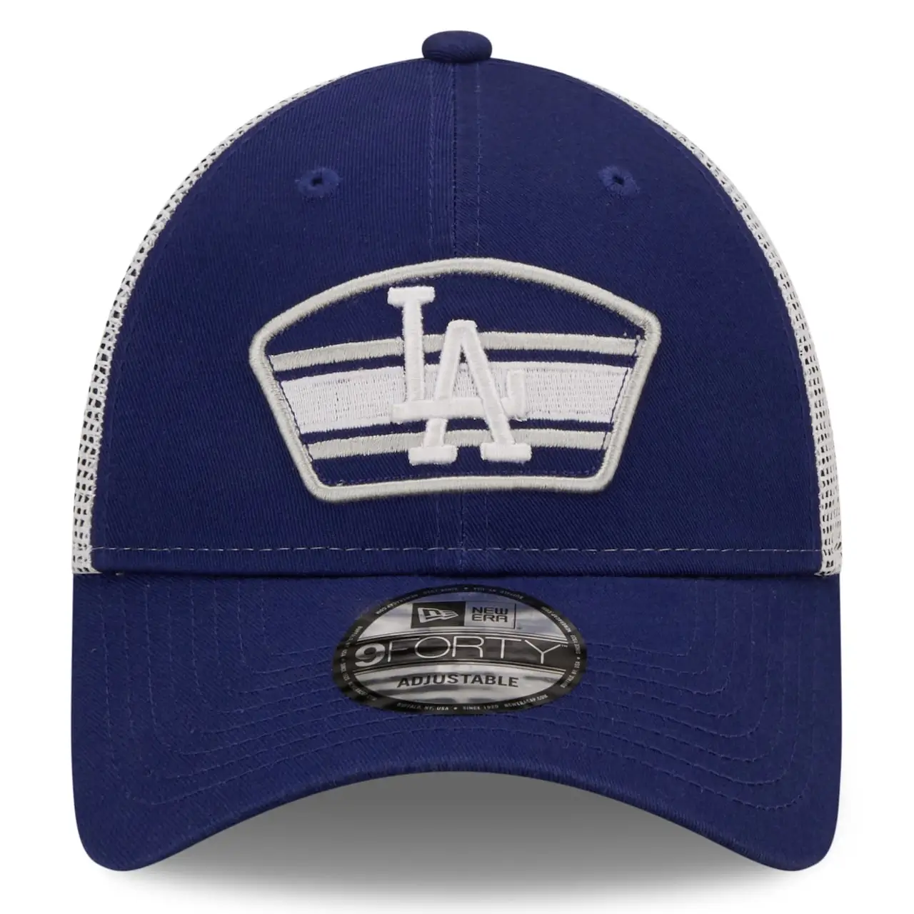 Men's Los Angeles Dodgers New Era Royal/White Logo Patch 9FORTY Trucker Snapback Hat 4 Men's Los Angeles Dodgers New Era Royal/White Logo Patch 9FORTY Trucker Snapback Hat - Image 2