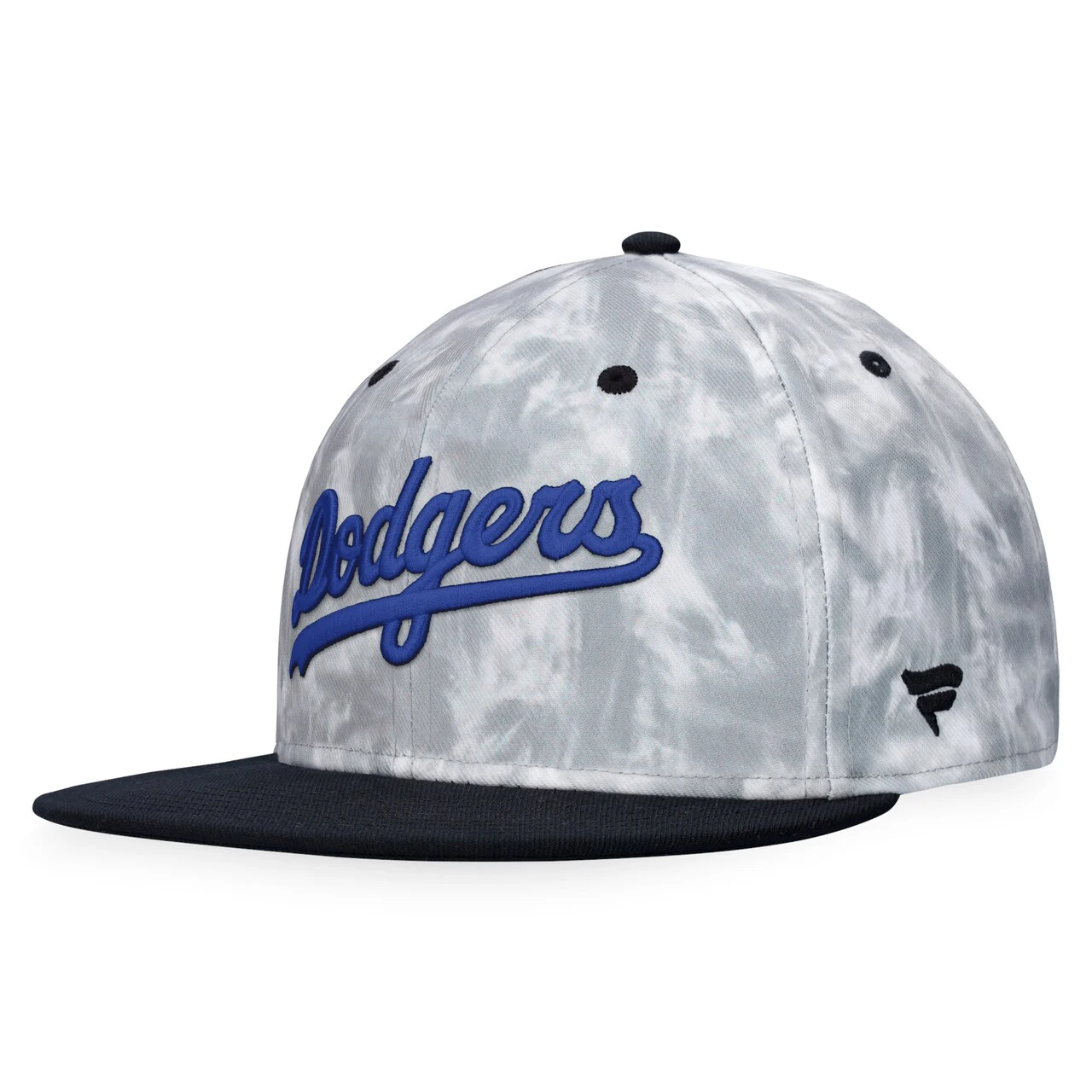 Men's Los Angeles Dodgers Fanatics Branded Black/White Smoke Dye Fitted Hat 3 Men's Los Angeles Dodgers Fanatics Branded Black/White Smoke Dye Fitted Hat