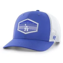 Men's Los Angeles Dodgers '47 Royal/White Spring Training Burgess Trucker Snapback Hat