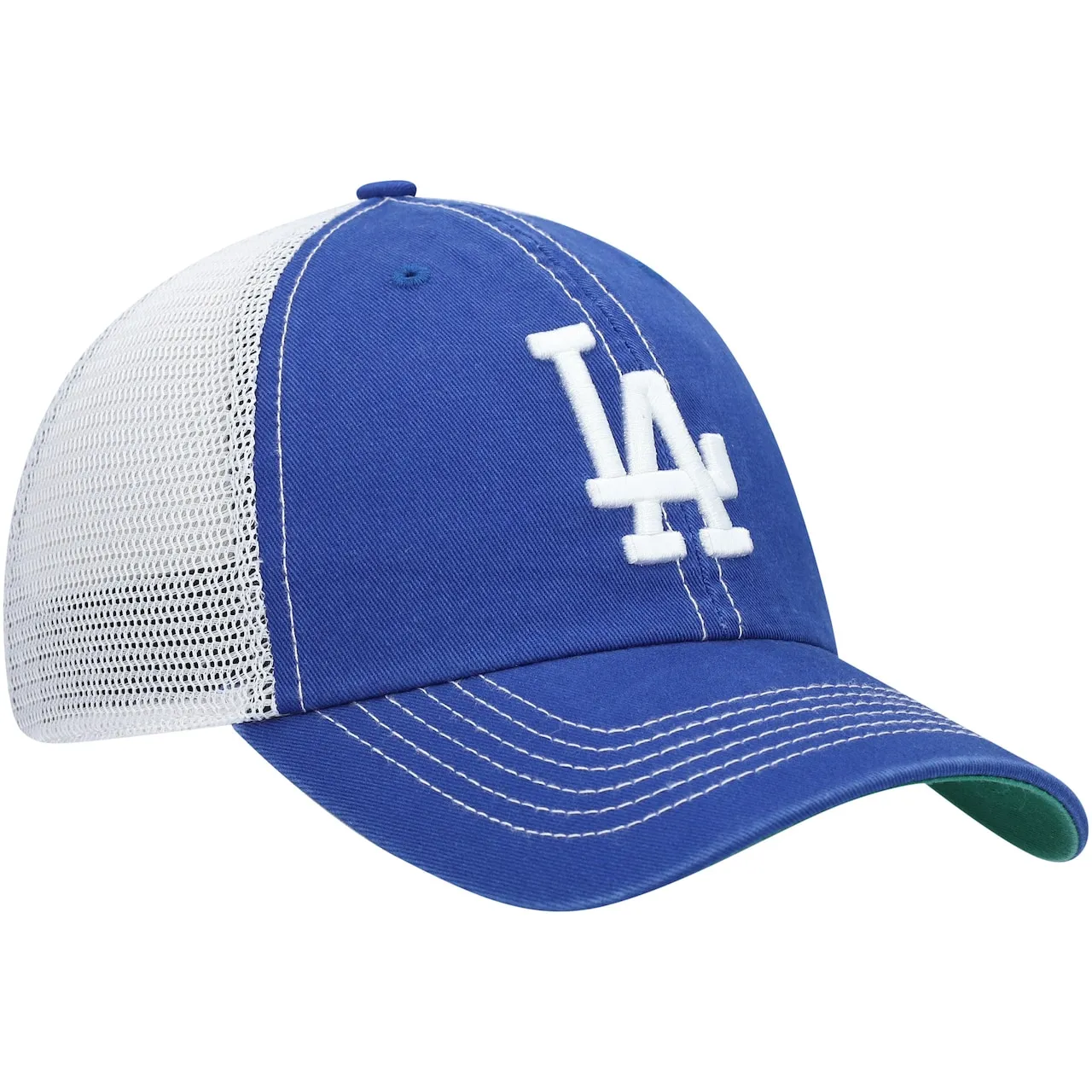 Men's Los Angeles Dodgers '47 Royal/White Trawler Clean Up Trucker Snapback Hat 5 Men's Los Angeles Dodgers '47 Royal/White Trawler Clean Up Trucker Snapback Hat - Image 3
