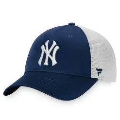 Men's New York Yankees Fanatics Branded Navy/White Core Structured Trucker Snapback Hat
