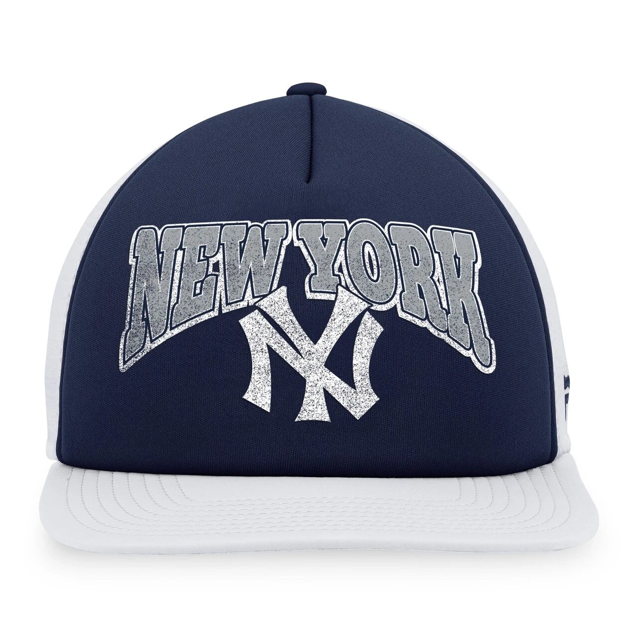 Men's New York Yankees Fanatics Branded Navy/White Heritage Foam Front Trucker Snapback Hat - Image 2