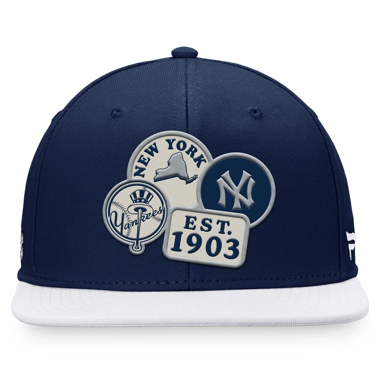 Men's New York Yankees Fanatics Branded Navy/White Heritage Patch Fitted Hat 4 Men's New York Yankees Fanatics Branded Navy/White Heritage Patch Fitted Hat - Image 2