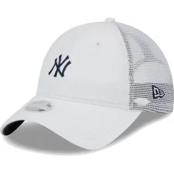 Women's New York Yankees New Era White Mini 9TWENTY Adjustable Hat
