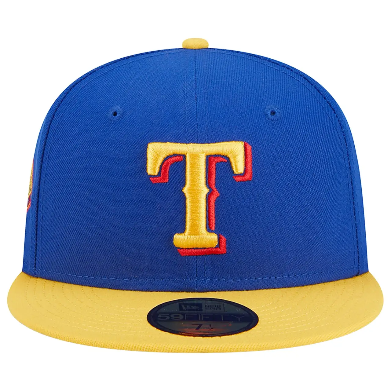 Men's Texas Rangers New Era Royal/Yellow Empire 59FIFTY Fitted Hat 4 Men's Texas Rangers New Era Royal/Yellow Empire 59FIFTY Fitted Hat - Image 2