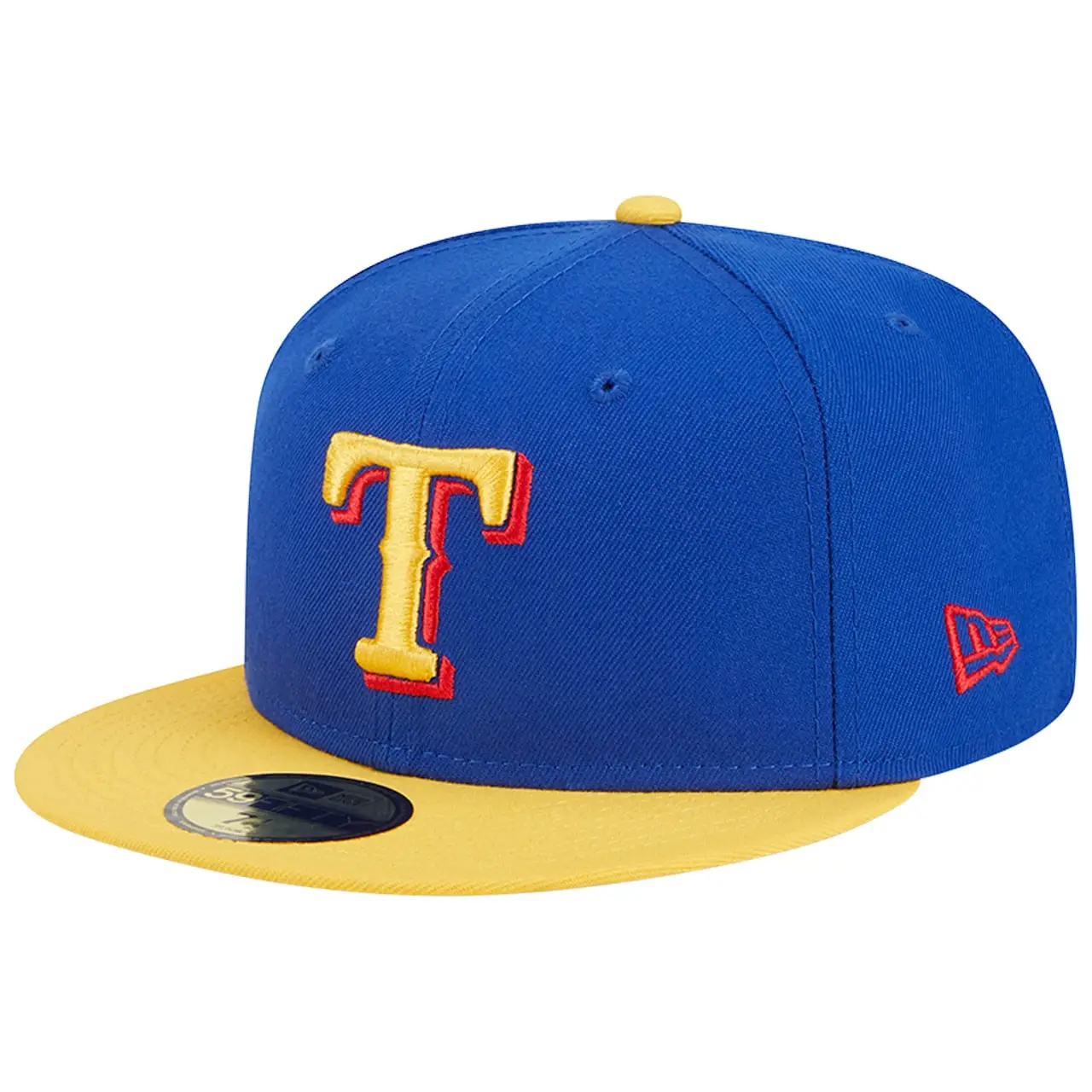 Men's Texas Rangers New Era Royal/Yellow Empire 59FIFTY Fitted Hat 5 Men's Texas Rangers New Era Royal/Yellow Empire 59FIFTY Fitted Hat - Image 3